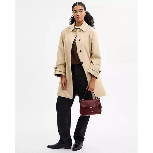 NWT Coach Emory Top Handle Bag Smooth leather CCE54 Gold/ESPRESSO - Picture 10 of 15